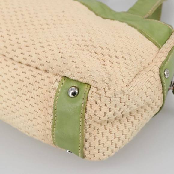 CHANEL Hand Bag Cotton Beige CC Auth 102761 - Picture 16 of 16